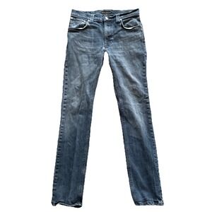 Nudie Jeans Thin Finn Mens 30x30 Faded Black Slim Stretch Denim